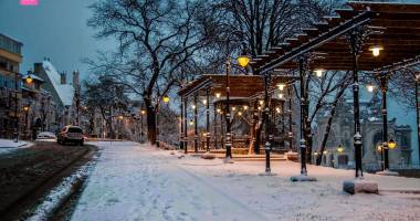 IMAGINI DE BASM / Prima ninsoare din această iarnă la Constanța - 6