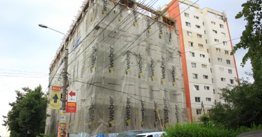 Cum cresc peste noapte blocurile construite  pe spațiile verzi din zona Tăbăcărie - 2