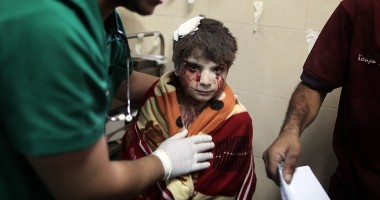 Stire din Actualitate : IMAGINI ȘOCANTE! Copii din Fășia Gaza, spulberați de bombe