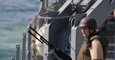 Militarii de pe fregata 