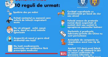 Ce reguli trebuie să urmăm pentru a ne feri de coronavirus