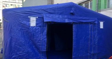 COVID-19. A fost montat cortul pentru triaj, în curtea Spitalului de Boli Infecțioase Constanța - 3