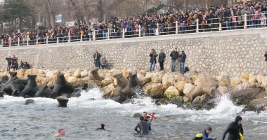 Stire din Cultură-Educație : Bobotează 2014 / A prins crucea, dar nu și-a dezvăluit dorința