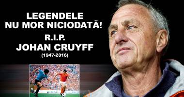 Stire din Sport : FOTBALUL ESTE ÎN DOLIU. A murit marele Johannes Cruyff