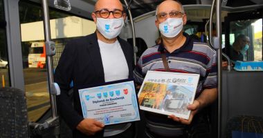 Momente emoționante la CT BUS. Unul dintre cei mai vechi angajați a ieșit la pensie - 2