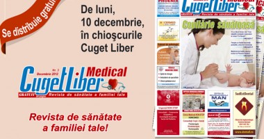Stire din Sănătate : DE ASTĂZI, caută în chioșcuri CUGET LIBER MEDICAL!