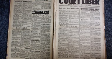 Stire din Cultură-Educație : "Cuget Liber" - 70 de ani de la primul număr