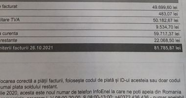 Stire din Actualitate : O femeie a primit factură de peste 16.000 de euro la curent electric. „Cât să consum cu nişte becuri, un televizor şi un boiler?”