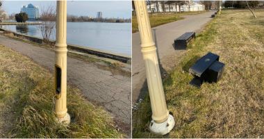 Stire din Eveniment : Actele de vandalism din parcul Tăbăcărie continuă! Sesizați poliția dacă știți făptașii