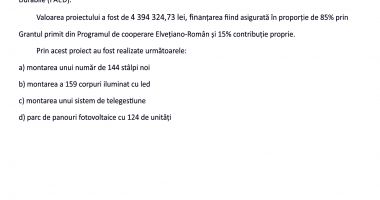 ’’MODERNIZAREA ȘI EXTINDEREA ILUMINATULUI PUBLIC ÎN COMUNA BĂNEASA, JUDEȚUL CONSTANȚA’’ - 2