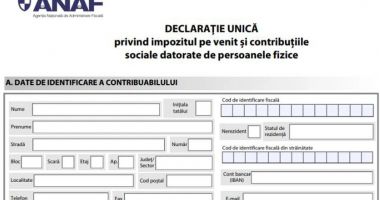 Stire din Social : Cine depune declaraţie unică în 2025. Schimbări anunţate de ANAF