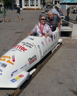 Demonstrații pentru public și antrenamente de bob și skeleton starturi, în Piața Ovidiu - 4