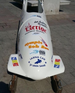 Demonstrații pentru public și antrenamente de bob și skeleton starturi, în Piața Ovidiu - 2