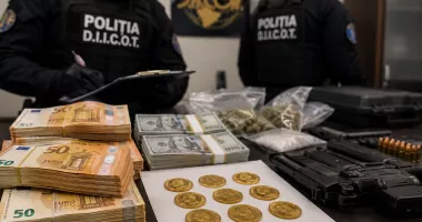 Stire din Eveniment : Descinderi de amploare: ducați de aur, droguri și arme găsite la percheziții