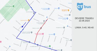 Stire din Social : Deviere a autobuzelor 5-40 și N 5-40, din cauza lucrărilor de asfaltare