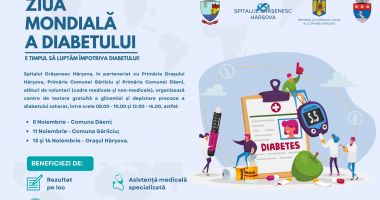 Stire din Social : Testări gratuite, de Ziua Mondială a Diabetului , în județul Constanța