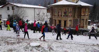 Din bazin în zăpadă! "Delfinii" Constanței, pregătiri în vârf  de munte - 4
