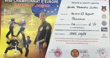 Medalii pentru Clubul Aurora din comuna 23 August, la Campionatul European de Qwan Ki Do, Franța 2024 - 2