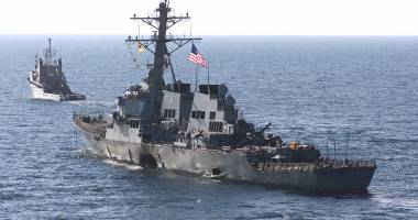 Stire din Eveniment : Distrugătorul american USS Cole, escală  în portul Constanța