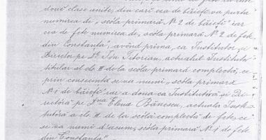 Stire din Cultură-Educație : 1891 - Anul înființării a două noi școli primare în Constanța