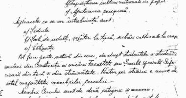 Stire din Cultură-Educație : Statutul ,"Cercului Studențesc Constănțean" din 1919