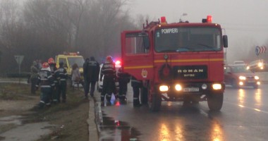 GALERIE FOTO / ACCIDENT GRAV la intrarea în CONSTANȚA. O mașină arsă complet, alte trei distruse - UPDATE - 6