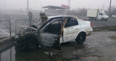GALERIE FOTO / ACCIDENT GRAV la intrarea în CONSTANȚA. O mașină arsă complet, alte trei distruse - UPDATE - 3