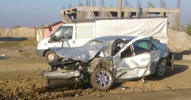 Galerie foto. Accident GRAV pe drumul către Năvodari, provocat de un șofer beat! Coliziune între un AUZOBUZ și o mașină / UPDATE - 3