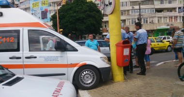 Galerie FOTO. Grav accident rutier pe I.C. Brătianu. Șoferul și asistenta de pe Ambulanța implicată, grav răniți - 5