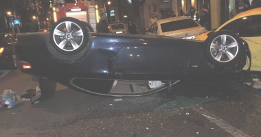 FOTO și VIDEO / Un notar public constănțean a făcut praf CINCI mașini, după care s-a răsturnat cu BMW-ul / UPDATE - 7