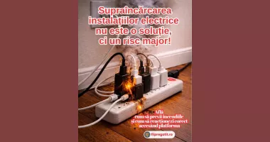 Stire din Eveniment : Atenție la prizele suprasolicitate! Pericol de incendiu!