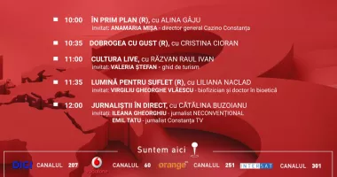 Stire din Actualitate : Programul zilei de duminică, 10 mai, de la Antena 3 Constanța