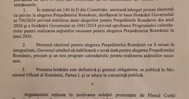 Decizie istorică! CCR a decis anularea alegerilor prezidenţiale - 2