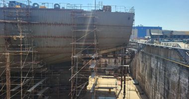 Școala de vară în Șantierul Naval Constanța. 58 de elevi și studenți vizitează nava Histria Giada - 9