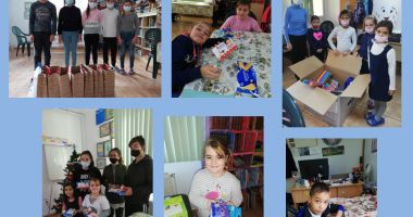 Stire din Cultură-Educație : Elevii militari și preșcolarii au oferit daruri copiilor din Centrul de zi Agigea