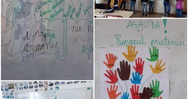 Elevii Şcolii „Grigore Moisil” din Năvodari spun „NU” violenţei în unităţile de învăţământ - 2