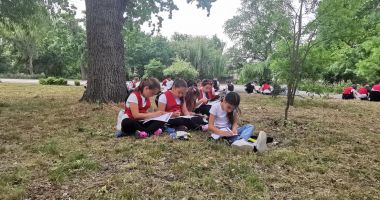 Stire din Cultură-Educație : Elevii Şcolii Gimnaziale „Lucian Grigorescu” din Medgidia au plantat copăcei