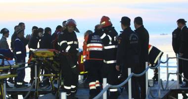 IMAGINILE TRAGEDIEI / ELICOPTER PRĂBUȘIT ÎN LACUL SIUTGHIOL / Galerie foto - 11