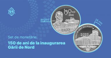 Stire din Economie : Emisiune numismatică cu tema „150 de ani de la inaugurarea Gării de Nord“