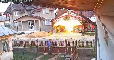 Stire din Eveniment : Explozie puternică urmată de incendiu! Localnicii au crezut că este un bombardament