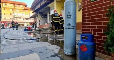 EXPLOZIE într-o pizzerie unde erau două butelii GPL. Un bărbat a suferit arsuri la nivelul feței - 2
