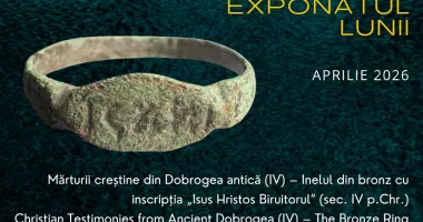 Stire din Cultură-Educație : Povestea inelului creștin unicat, descoperit la Constanța. Mesajul „Iisus Hristos Biruitorul”, din secolul IV