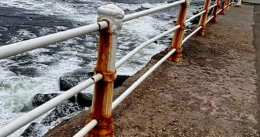 Rugina este la ea acasă, pe balustrada falezei din fața Cazinoului - 3