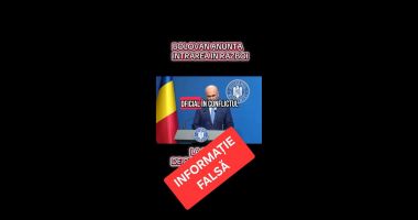 Stire din Eveniment : Ministerul de Interne avertizează asupra unor clipuri false care anunţă intrarea României în război