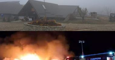 Incendiu la Ferma Dacilor/ Focul a fost lichidat de pompieri; eventuale victime sunt căutate încă