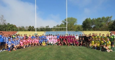 Fetele au făcut spectacol la rugby în 7, la Constanța