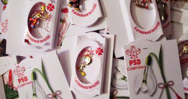 Stire din Politică-Administrație : PSD Cumpăna, flori și mărțișoare pentru toate femeile din comună