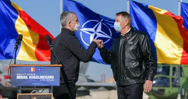 Stire din Politică-Administrație : Klaus Iohannis, mesaj de la Baza Aeriană din Kogălniceanu: „Niciun român nu trebuie să se teamă!”
