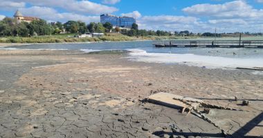 Techirghiol arid! Malurile se retrag, nămolul îşi păstrează puterea - 2