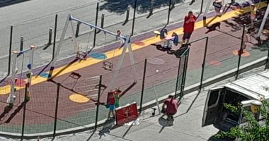 Apel la bun simț: "Nici nu a fost dat în folosință, că sunt unii care distrug locul de joacă!" - 2